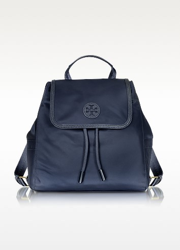 tory burch navy blue backpack