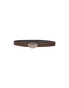 Maison Margiela Leather Belt In Dark Brown