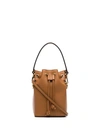 Fendi Brown Mon Tresor Mini Leather Bucket Bag