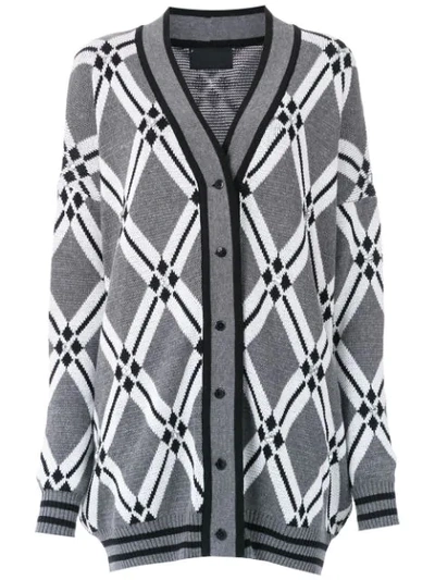 Andrea Bogosian Knitted Cardicoat In Grey