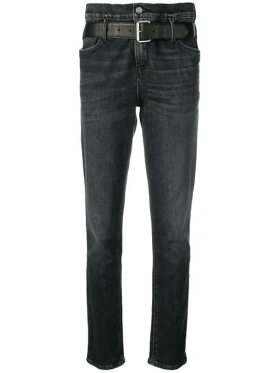 Rta Belted Jeans In Black