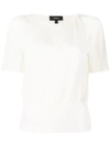 Theory Short Sleeve Top In White