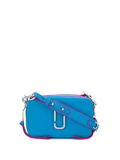 Marc Jacobs Logo Appliqué Camera Bag In Blue