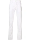 Jacob Cohen Slim Stretch Jeans In White
