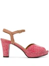 Chie Mihara Polka Dot Open-toe Sandals In Red