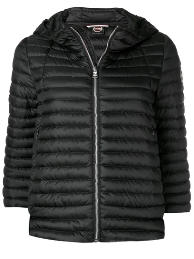Colmar Cropped Sleeves Padded Jacket In Black