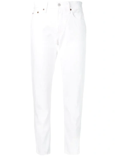 Polo Ralph Lauren Cropped Slim Jeans In White