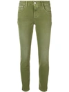 Closed Cropped Skinny Jeans In Green