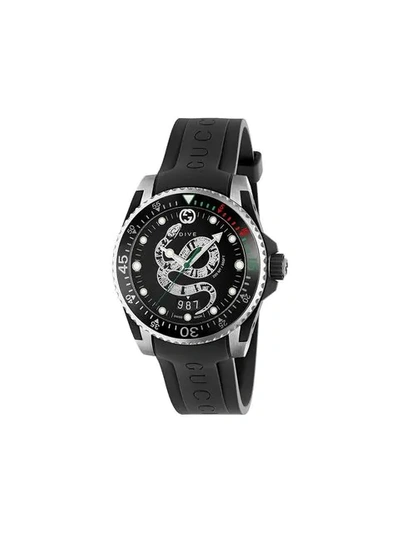 Gucci Dive Watch, 40mm In Black