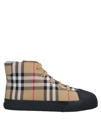 Burberry Sneakers In Khaki