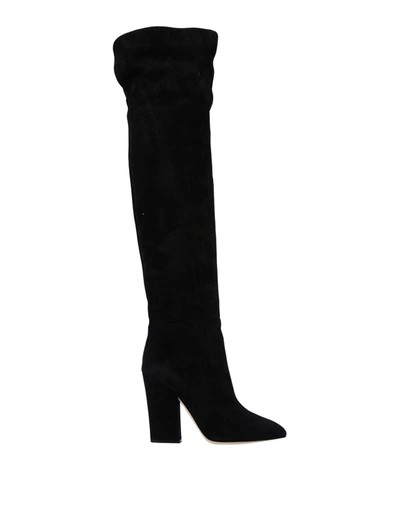 Sergio Rossi Knee Boots In Black