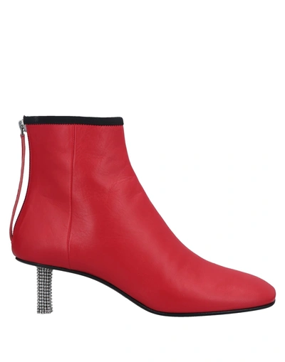 Calvin Klein 205w39nyc Ankle Boots In Red