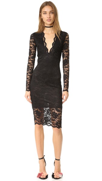 ganni lace dress