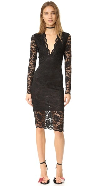 Ganni Flynn Lace Dress In Black | ModeSens