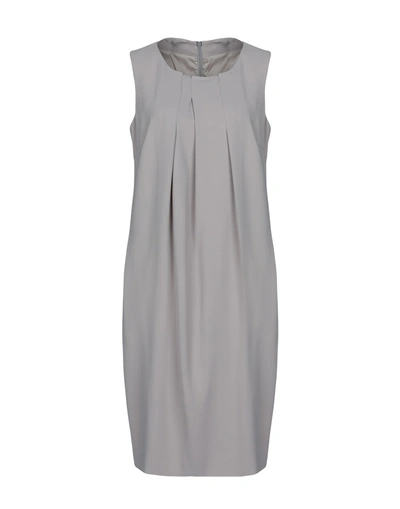 Peserico Midi Dresses In Grey