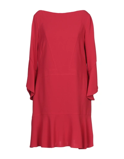 Talbot Runhof Short Dresses In Red