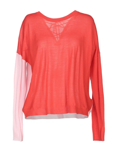 High Sweater In Coral