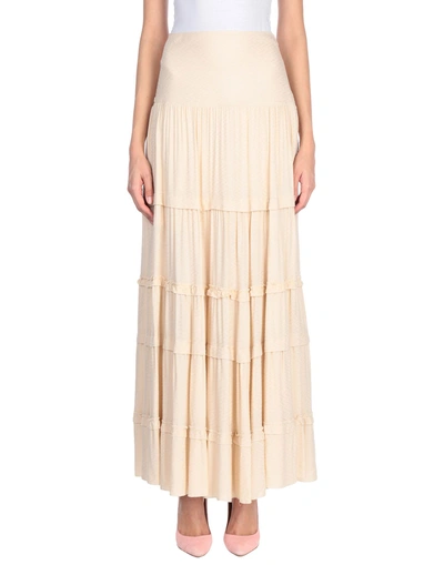 Manila Grace Long Skirts In Beige