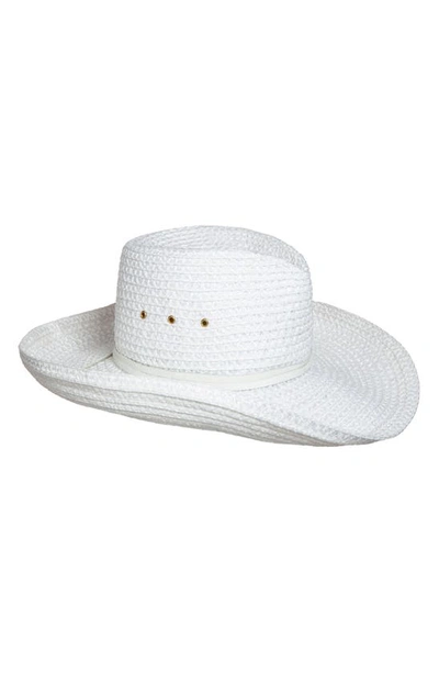 Eric Javits Squishee® Western Hat In White