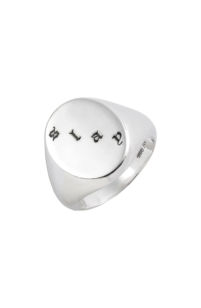 Argento Vivo X Dru. Slay Signet Ring (nordstrom Exclusive) In Silver
