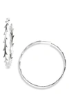Argento Vivo X Dru. Large Thorn Hoop Earrings (nordstrom Exclusive) In Silver