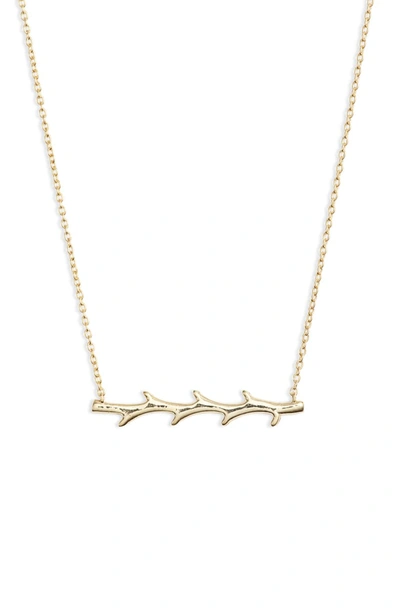 Argento Vivo X Dru. Thorn Pendant Necklace (nordstrom Exclusive) In Gold