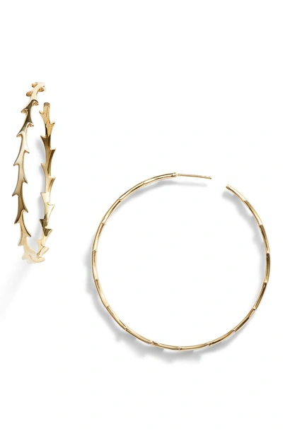 Argento Vivo X Dru. Large Thorn Hoop Earrings (nordstrom Exclusive) In Gold