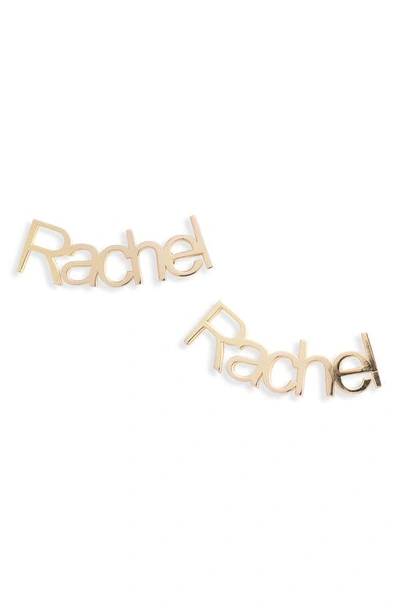 Argento Vivo Personalized Earrings (nordstrom Exclusive) In Gold