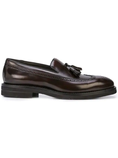 Brunello Cucinelli Tassel Loafers In Brown