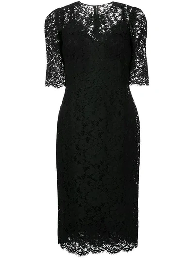 Dolce & Gabbana Lace Dress In Black