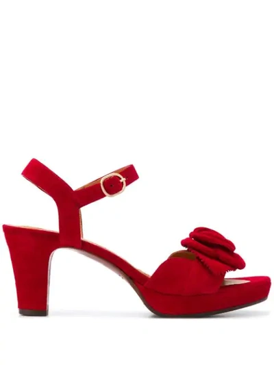 Chie Mihara Blossom Sandals In Red