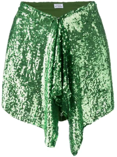 P.a.r.o.s.h Green Sequin Skirt