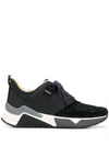 Diesel Logo Low-top Sneakers In Black