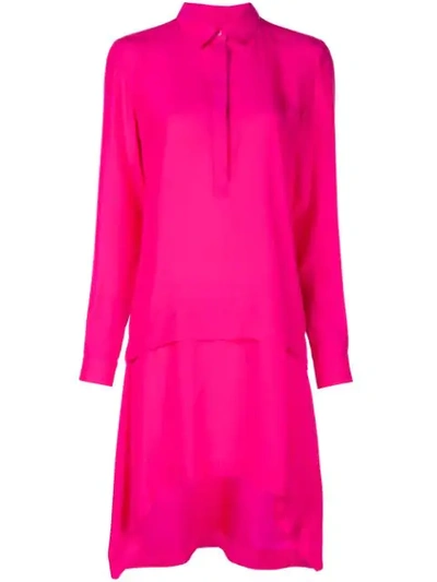 Barbara Bui Midi Shirt Dress In Pink