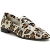 Vince Camuto Macinda Penny Loafer In Natural Leopard Haircalf