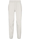 Descente Wide Tapered Fit Long Pants In Neutrals