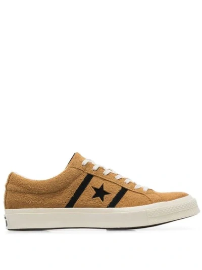 Converse Yellow And Black One Star Academy Suede Leather Low Top Sneakers
