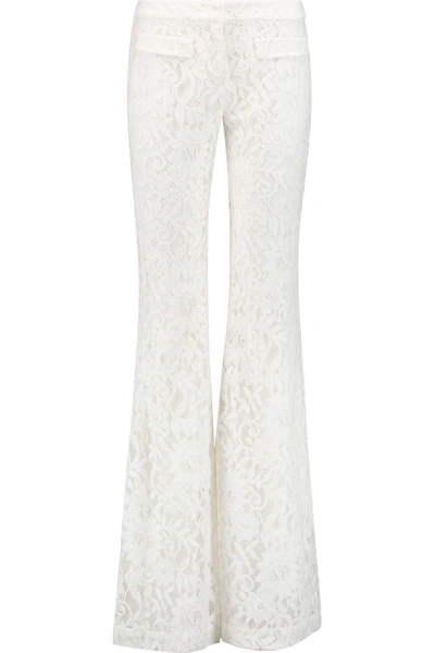 Alexis Ria Embroidered Lace Cotton-blend Flared Pants | ModeSens