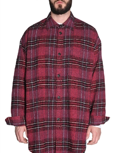 Diesel S-taro Shirt In Bordeaux