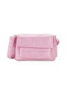 Nancy Gonzalez Crocodile Leather Shoulder Bag In Pink