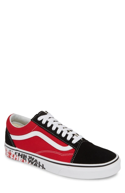 Vans Old Skool Sneaker In Black/ Racing Red