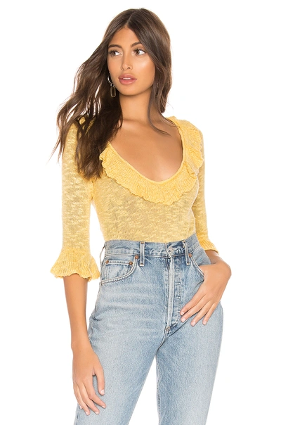 Lovers & Friends Lovers + Friends Cherie Sweater In Yellow.