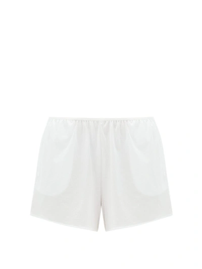Skin Pima Cotton Pyjama Shorts In White