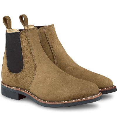 Red Wing 6-inch Chelsea Boot In Olive Mohave Leather