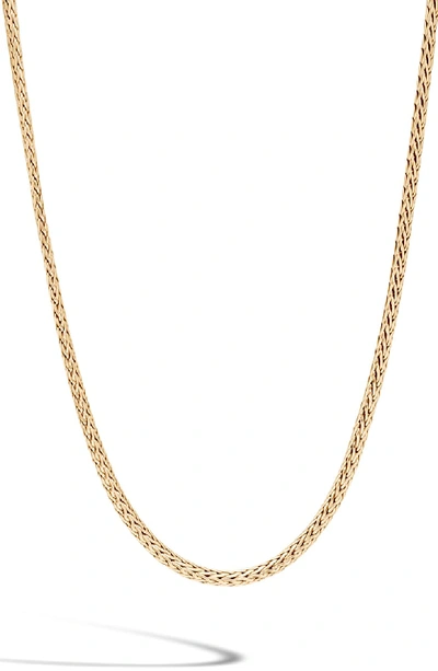 John Hardy Men's Classic Chain 18k Gold Mini Necklace, 2.5mm