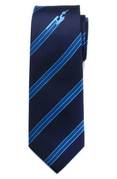 Cufflinks, Inc Star Trek Enterprise Flight Striped Tie In Blue