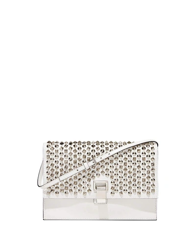 Proenza Schouler Studded Leather Small Shoulder Bag In White Pattern
