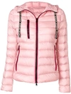 Moncler Seoul Quilted Down Jacket In Pink