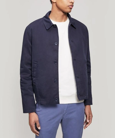 Ymc You Must Create Groundhog Cotton-blend Jacket In Navy