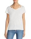 Alison Andrews Cutout Tee In White